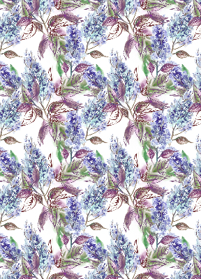 Rolgordijn voor het raam Zomerbloemen