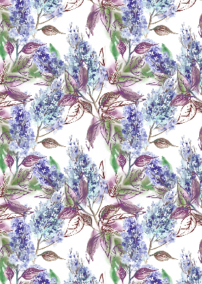 Rolgordijn voor het raam Zomerbloemen