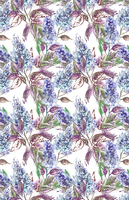 Rolgordijn voor het raam Zomerbloemen