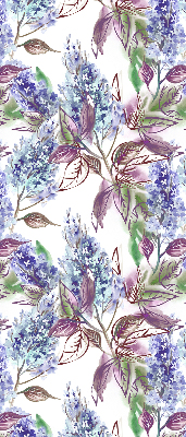 Rolgordijn voor het raam Zomerbloemen