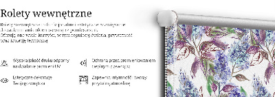 Rolgordijn voor het raam Zomerbloemen