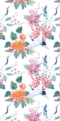 Rolgordijn verduisterend Reiger en bloem