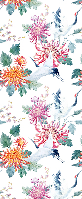 Rolgordijn verduisterend Reiger en bloem