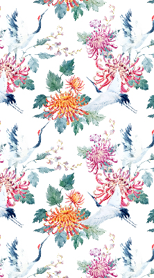 Rolgordijn verduisterend Reiger en bloem