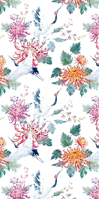 Rolgordijn verduisterend Reiger en bloem