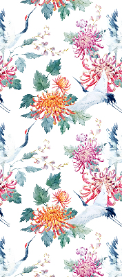 Rolgordijn verduisterend Reiger en bloem