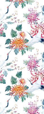 Rolgordijn verduisterend Reiger en bloem