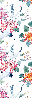 Rolgordijn verduisterend Reiger en bloem