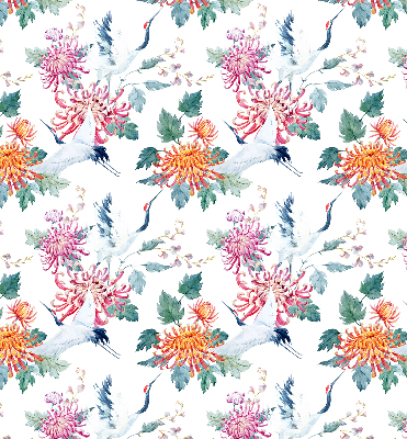 Rolgordijn verduisterend Reiger en bloem