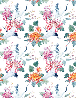 Rolgordijn verduisterend Reiger en bloem