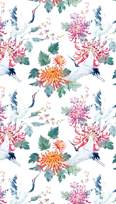 Rolgordijn verduisterend Reiger en bloem