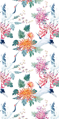 Rolgordijn verduisterend Reiger en bloem