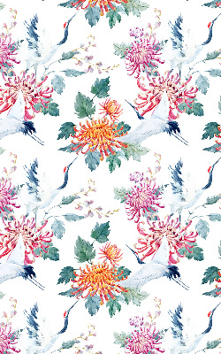 Rolgordijn verduisterend Reiger en bloem