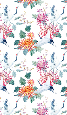 Rolgordijn verduisterend Reiger en bloem