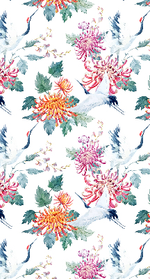 Rolgordijn verduisterend Reiger en bloem