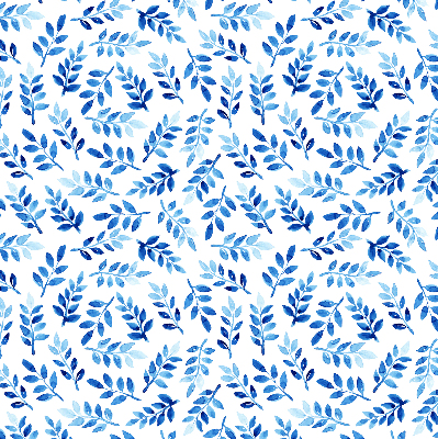 Rolgordijn verduisterend Blauwe bladeren