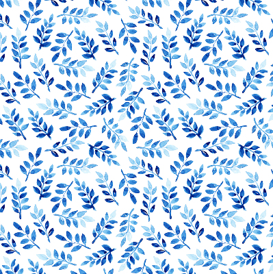 Rolgordijn verduisterend Blauwe bladeren