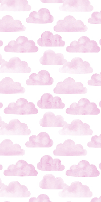 Rolgordijn voor het raam Roze wolken