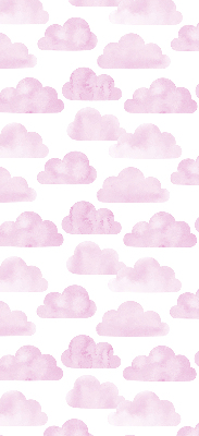 Rolgordijn voor het raam Roze wolken