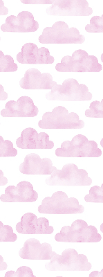 Rolgordijn voor het raam Roze wolken