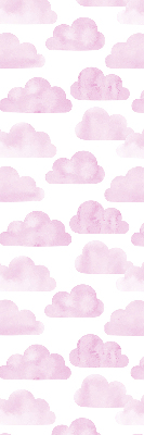 Rolgordijn voor het raam Roze wolken