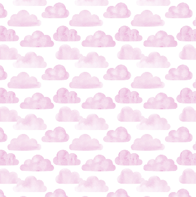 Rolgordijn voor het raam Roze wolken