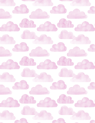 Rolgordijn voor het raam Roze wolken