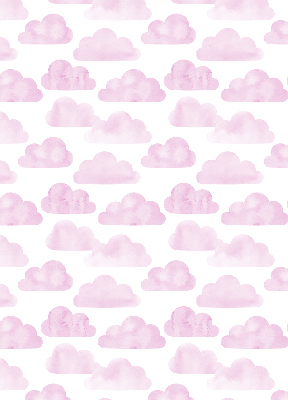 Rolgordijn voor het raam Roze wolken