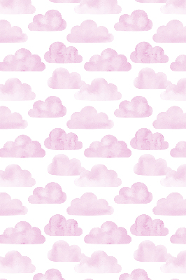 Rolgordijn voor het raam Roze wolken