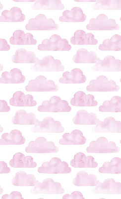 Rolgordijn voor het raam Roze wolken