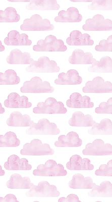 Rolgordijn voor het raam Roze wolken