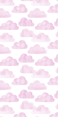 Rolgordijn voor het raam Roze wolken