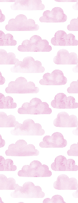 Rolgordijn voor het raam Roze wolken