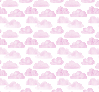 Rolgordijn voor het raam Roze wolken