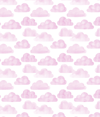 Rolgordijn voor het raam Roze wolken