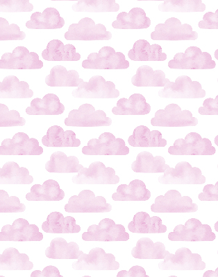 Rolgordijn voor het raam Roze wolken