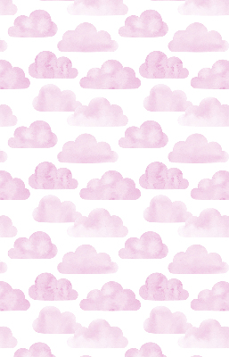 Rolgordijn voor het raam Roze wolken