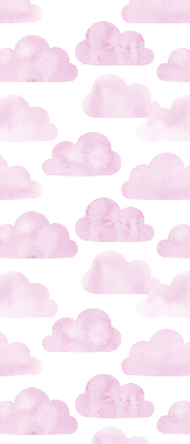 Rolgordijn voor het raam Roze wolken