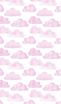 Rolgordijn voor het raam Roze wolken