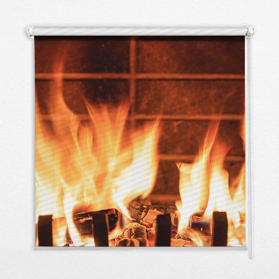 Rolgordijn verduisterend Haard