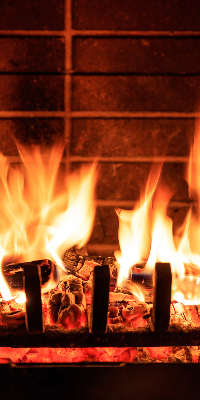 Rolgordijn verduisterend Haard