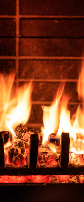 Rolgordijn verduisterend Haard