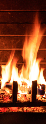 Rolgordijn verduisterend Haard