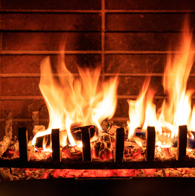 Rolgordijn verduisterend Haard