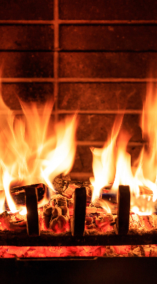 Rolgordijn verduisterend Haard