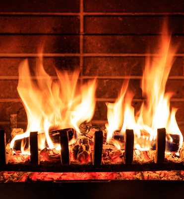 Rolgordijn verduisterend Haard