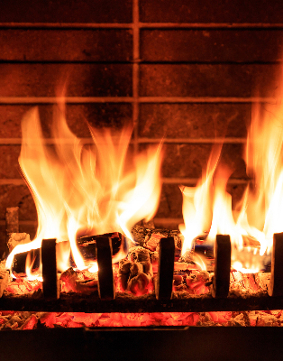 Rolgordijn verduisterend Haard