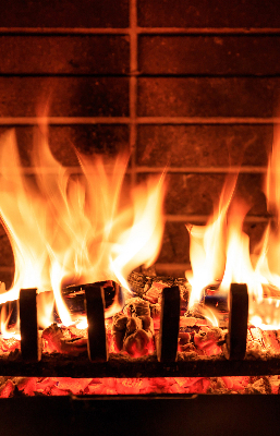 Rolgordijn verduisterend Haard