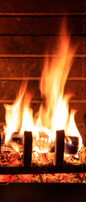 Rolgordijn verduisterend Haard