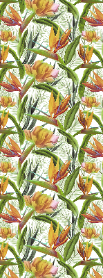 Rolgordijn voor het raam Exotische planten